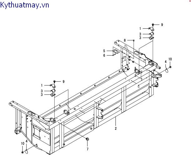 Khung lưỡi gặt - cách đầu 2.3m